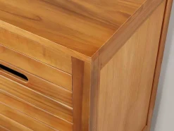Badkamermeubel Van Acaciahout Met Enkele Wastafel - 130 Cm - Pulukan