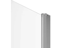 Badscherm Met Verchroomd Metalen Handdoekenrek In Industriele Stijl - 70 X 140 Cm - Tobin