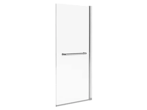 Badscherm Met Verchroomd Metalen Handdoekenrek In Industriele Stijl - 70 X 140 Cm - Tobin