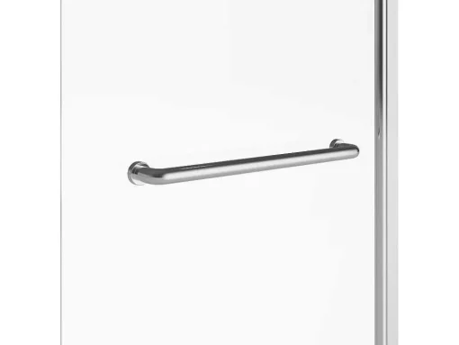 Badscherm Met Verchroomd Metalen Handdoekenrek In Industriele Stijl - 70 X 140 Cm - Tobin
