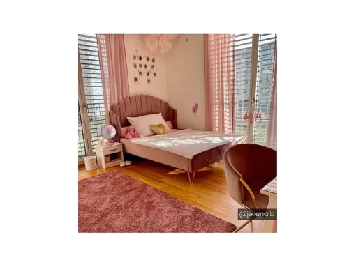 Bed 140 X 190 Cm Met Hoofdbord Met Golfpatroon - Velours - Oudroze + Matras - Sagali
