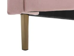 Bed Met Schelpvorm 140 X 190 Cm - Velours - Roze - Livaya