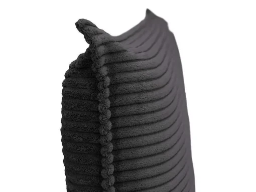 Bedhoofd 180 Cm - Ribfluweel - Antraciet Grijs - Ambrilia