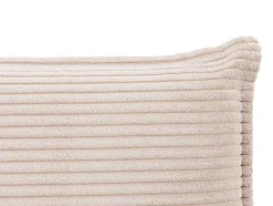 Bedhoofd 180 Cm - Ribfluweel - Beige - Ambrilia