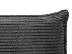 Bedhoofd 180 Cm - Ribfluweel - Antraciet Grijs - Ambrilia