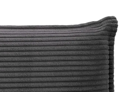 Bedhoofd 180 Cm - Ribfluweel - Antraciet Grijs - Ambrilia