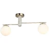 Biella Plafondlamp, Goud, Zilver, 15 X 68 X 32 Cm, Epikasa