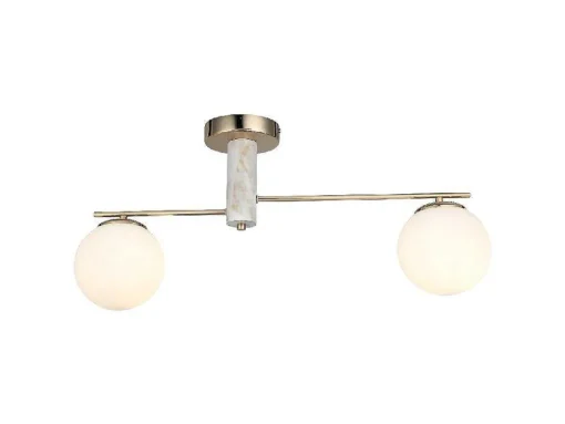 Biella Plafondlamp, Goud, Zilver, 15 X 68 X 32 Cm, Epikasa