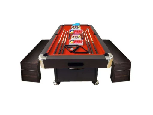 Biljarttafel 8 Voet Met Containerbank Viper Red