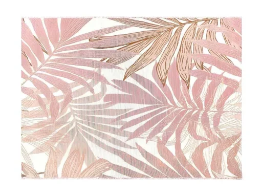Binnen- Of Buitentapijt Etnische Stijl Bloemenmotief Roceta - 150 X 200 Cm - Roze