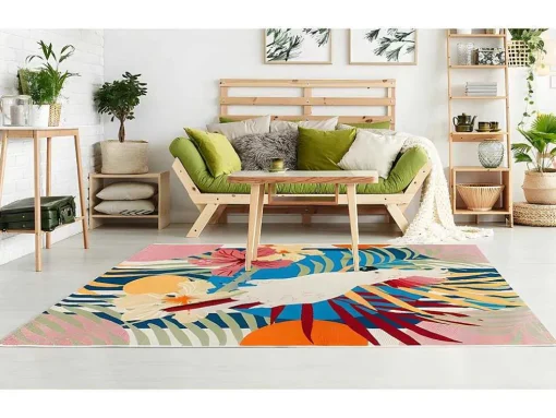 Binnen- Of Buitentapijt Etnische Stijl Perroco - 150 X 200 Cm - Multikleuren