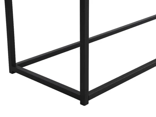 Buffetkast Met 2 Lades Van Mdf, Gehard Glas En Metaal - Donker Naturel - Camata