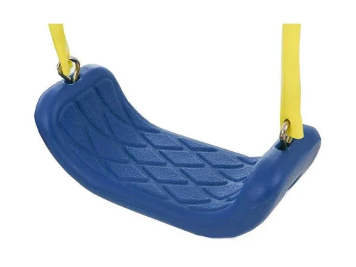 Buitenspellen Metalen Frame - 2 In Hoogte Verstelbare Schommels, Basketbalring En Glijbaan - Geschikt Voor Kinderen Vanaf 3 Jaar - Geel