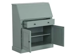 Bureaukast Cleore - Grenen En Mdf - Amandelgroen