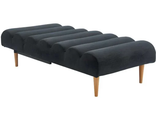 Chaise Longue/Bedbank Van Stof Cival - Antraciet