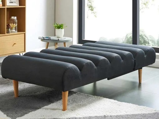 Chaise Longue/Bedbank Van Stof Cival - Antraciet