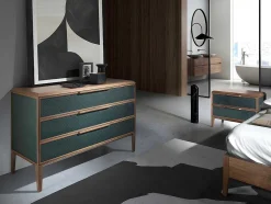 Commode Van Pvc Donkergroen En Walnoot 7150 Angel Cerda