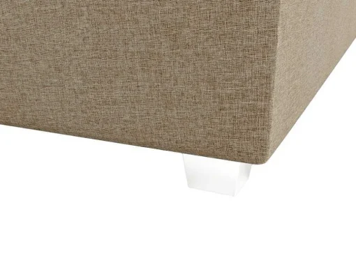 Complete Set Met Boxspring En Hoofdbord + Bedbodem + Matras + Topmatras - 160 X 200 Cm - Stof - Beige - Onan Van Ysmee