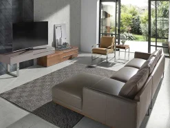 Creme Eco-Leren Gestoffeerde Fauteuil 5046 Angel Cerda