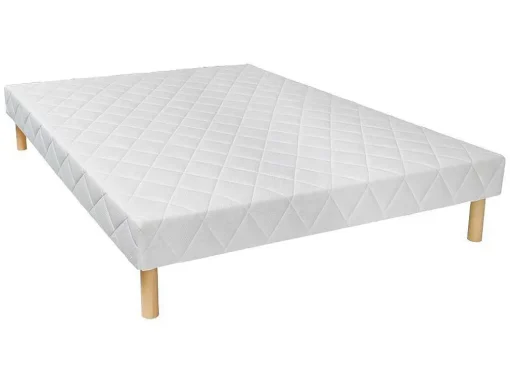 Decoratief Gewatteerde Bedbodem Met 14 Multiplex-Latten Panacea Van Dreamea - Wit - 120X190 Cm