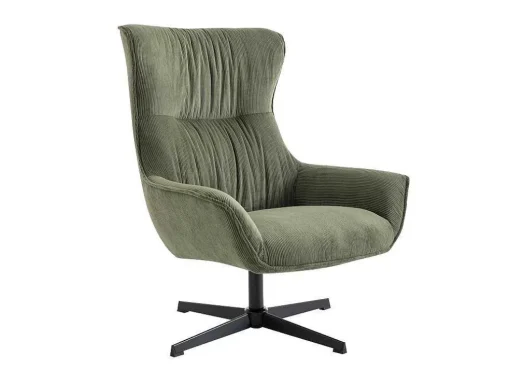 Draaifauteuil Van Groen Ribfluweel Galati