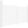 Draaipoort Van Aluminium B355 X H181 Cm Wit - Nazario