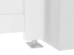 Draaipoort Van Aluminium B355 X H181 Cm Wit - Nazario