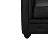 Driezitsbank Chesterfield Van Kunstleer - Wit
