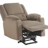 Elektrische Relaxfauteuil - Met Thermische Massagefunctie - Voorzien Van 2 Bekerhouders En Afstandsbediening - Taupe