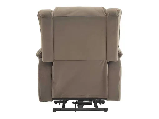 Elektrische Relaxfauteuil - Met Thermische Massagefunctie - Voorzien Van 2 Bekerhouders En Afstandsbediening - Taupe