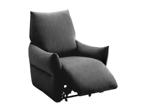 Elektrische Relaxfauteuil In Antraciete Stof Modoc