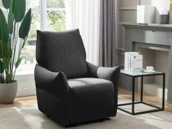 Elektrische Relaxfauteuil In Antraciete Stof Modoc