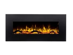Elektrische Sfeerhaard Lalita - L110 X D14 X H49 Cm - Wit