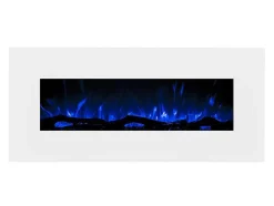 Elektrische Sfeerhaard Lalita - L110 X D14 X H49 Cm - Wit