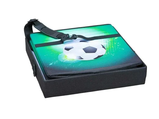 Fabo Opbergdozen Koeltas, Kruk, Draagriem, Zwart, Wit, Groen.
