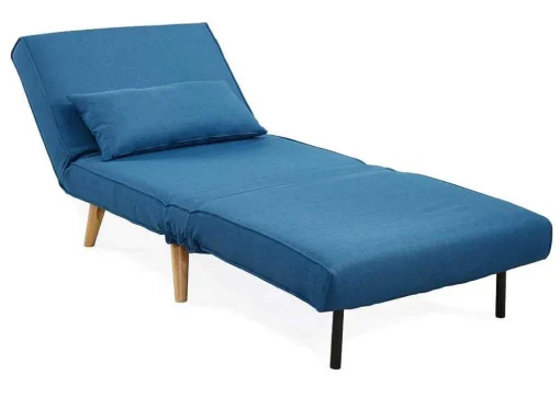 Fauteuil Posio - Bedbank Van Stof - Blauw
