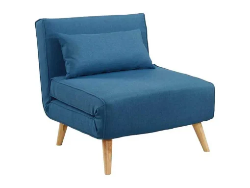 Fauteuil Posio - Bedbank Van Stof - Blauw