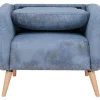 Fauteuil Van Stof Magelan - Lichtblauw
