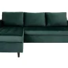 Firenze Chaise Longue Bank Velours, Groen.