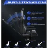 Gaming Stoel Gaming Met Lumbale Kussen En Hoofdsteun En Vaste Armleuning, Pu Leather Burea -Stoel