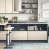 Gangtapijt Van Vinyl Met Cementtegeleffect - 66 X 160 Cm - Blauw En Wit - Princy