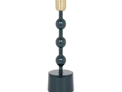 Geemailleerde Aluminium Kandelaar - H.26,5 Cm - Eend Blauw - Parina