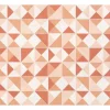 Geometrisch Tapijt Van Vinyl - 120 X 180 Cm - Oranje - Myrala