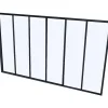 Glazen Binnenraam Bayview Van Aluminium Met Zwarte Poedercoating - 180 X 105 Cm