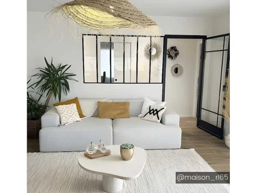 Glazen Binnenraam Bayview Van Aluminium Met Zwarte Poedercoating - 180 X 105 Cm