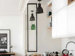 Glazen Binnenraam In Aluminium Met Poedercoating - 30 X 130 Cm - Zwart - Bayview