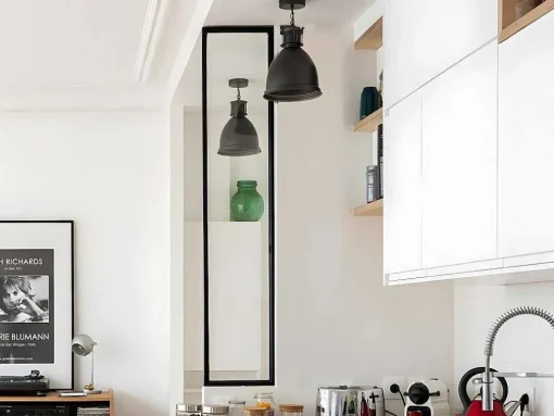 Glazen Binnenraam In Aluminium Met Poedercoating - 30 X 130 Cm - Zwart - Bayview