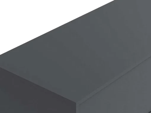 Hangend Badkamermeubel - Antraciet Grijze Kleur - L150 Cm - Isaure Ii