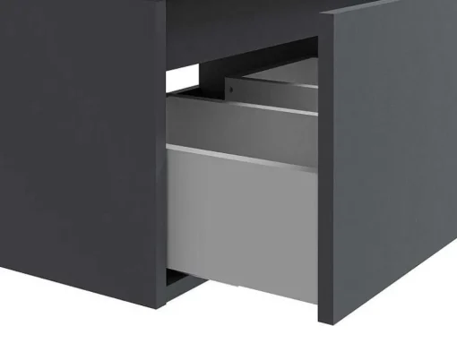 Hangend Badkamermeubel - Antraciet Grijze Kleur - L150 Cm - Isaure Ii
