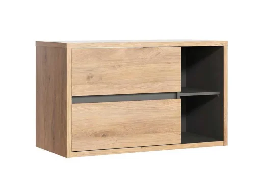 Hangend Wastafelmeubel - Naturel Kleur - 100 Cm - Purnal